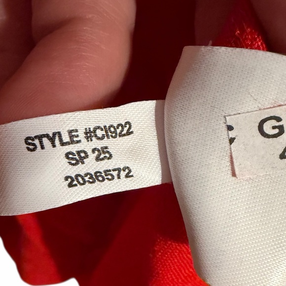 J Crew red linen Cabana dress - Picture 9 of 9